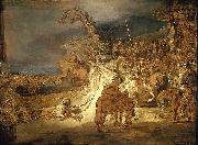 REMBRANDT Harmenszoon van Rijn The concord of the state. oil